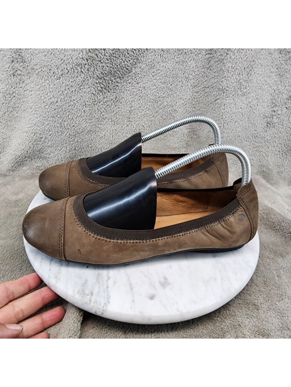 Josef Seibel Shoes Womens Size EU 39 US 8 Brown Leather Ballet Flat *Read*